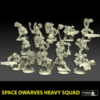 Small Astroknight Dwarves Heavy Squad 3D Printing 477772