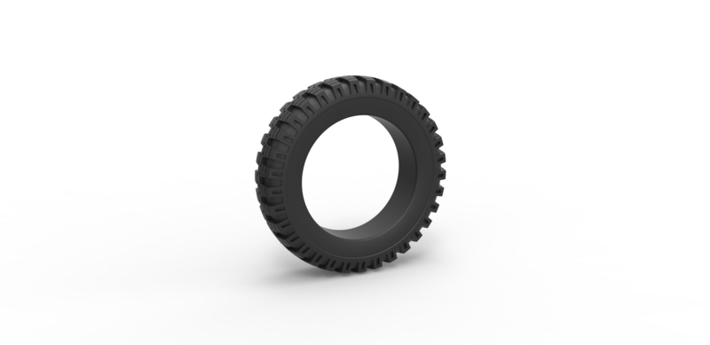 Diecast military tire 6 Scale 1 to 10
