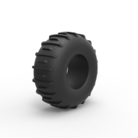 Diecast low pressure Forester 1370 tire Scale 1 to 25 - Thumbnail 2