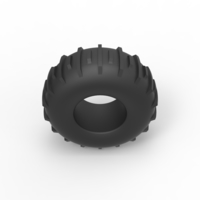 Diecast low pressure Forester 1370 tire Scale 1 to 25 - Thumbnail 6