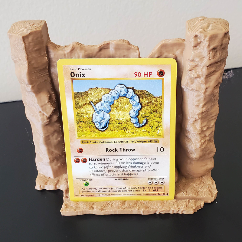 Pokemon Card Stand - Rock Fighting and Ground
