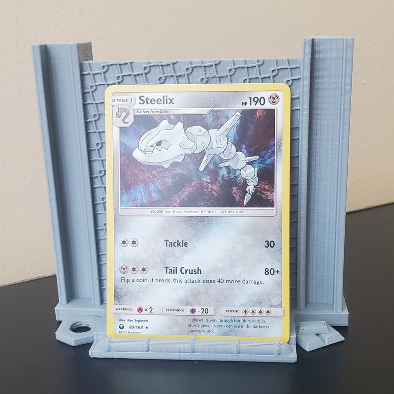 Steel Type Pokemon Card Stand