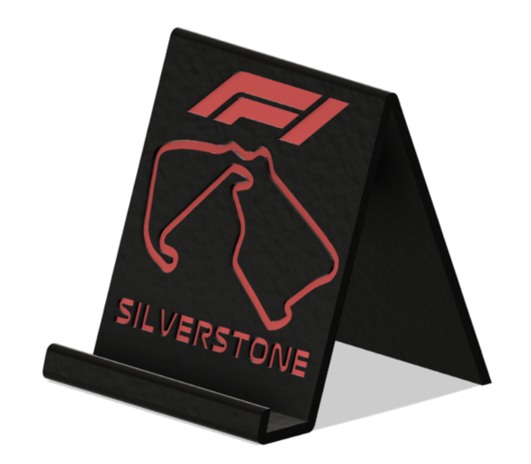 Medium F1 Silverstone Phone Stand 3D Printing 477906