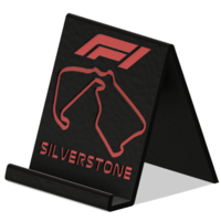 Small F1 Silverstone Phone Stand 3D Printing 477906