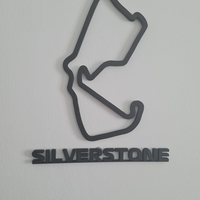 Formula 1 Silverstone Track Wall Art - Thumbnail 1
