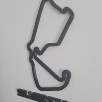 Small Formula 1 Silverstone Track Wall Art 3D Printing 477913