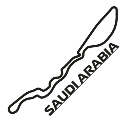 Formula 1 Saudi Arabia Track Wall Art 3D Print 477915