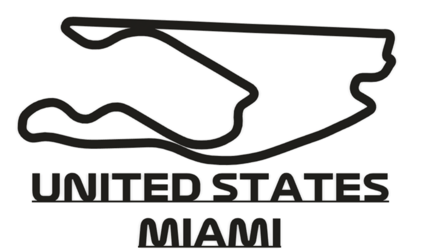 Formula 1 United States Miami Track Wall Art 3D Print 477918