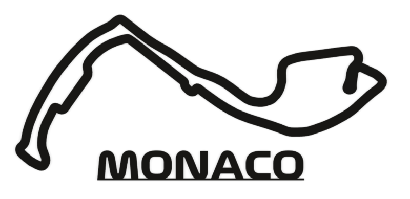 Formula 1 Monaco Track Wall Art