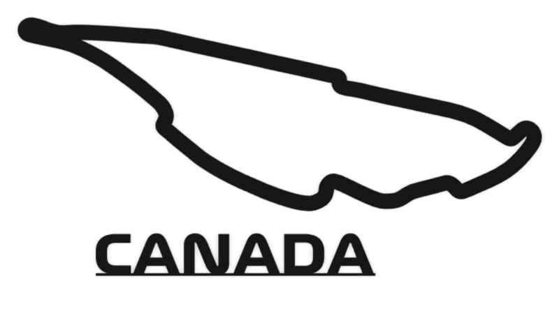 Formula 1 Canada Track Wall Art