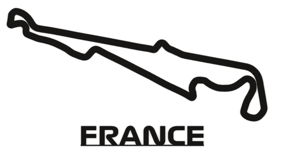 Formula 1 France Track Wall Art 3D Print 477924