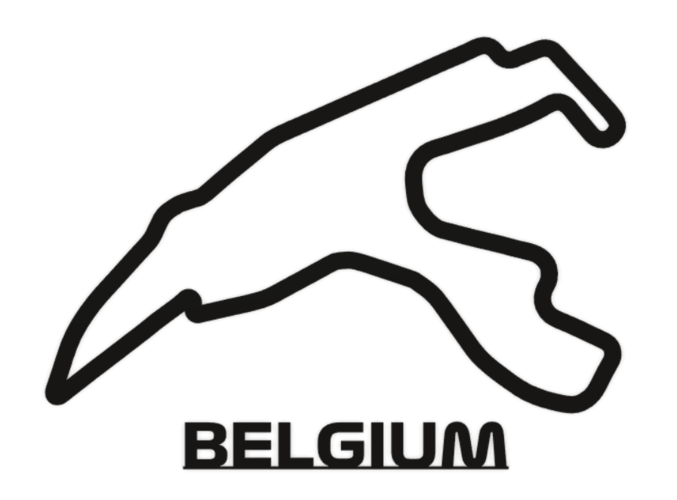 Formula 1 Belgium Track Wall Art 3D Print 477926