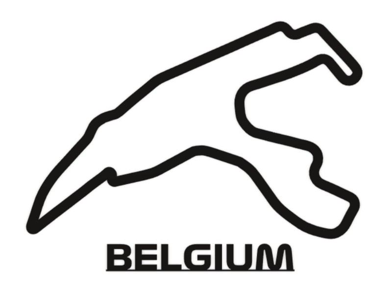 Formula 1 Belgium Track Wall Art