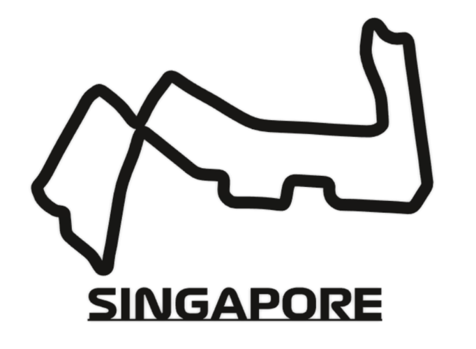 Formula 1 Singapore Track Wall Art 3D Print 477929