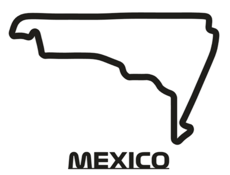 Formula 1 Mexico Track Wall Art