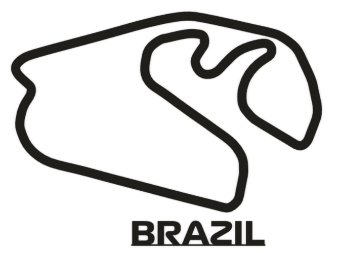 Formula 1 brazil Track Wall Art 3D Print 477933