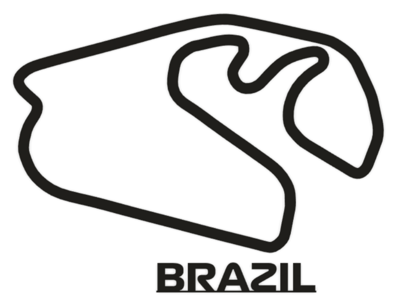 Formula 1 brazil Track Wall Art