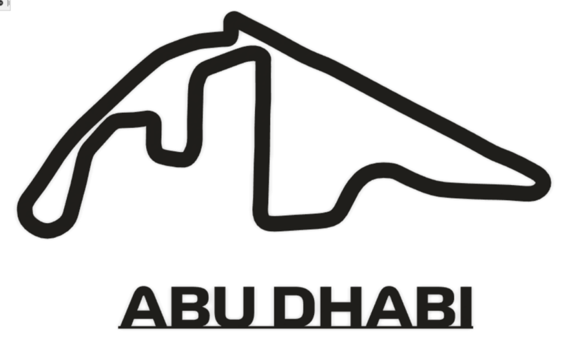 Formula 1 Abu Dhabi Track Wall Art 3D Print 477934