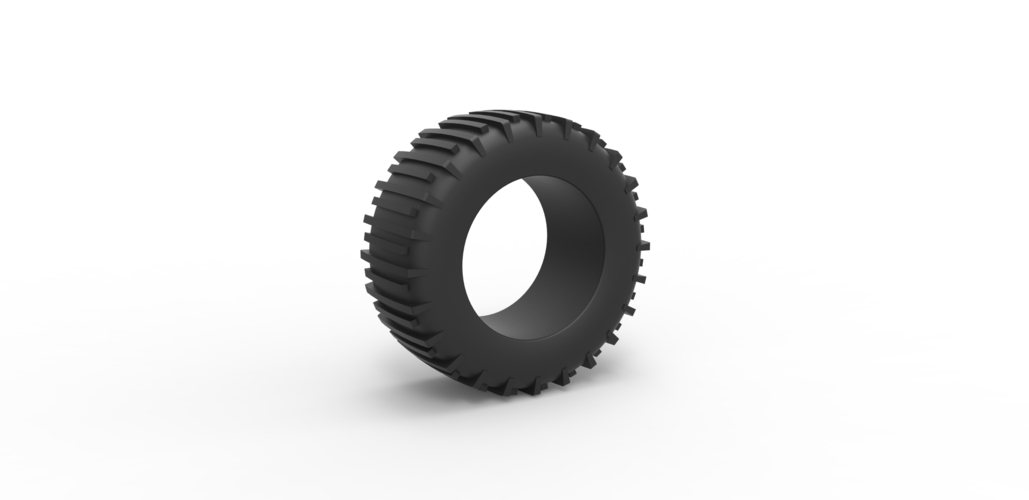 Diecast Trom 20 tire Scale 1 to 25 3D Print 477942