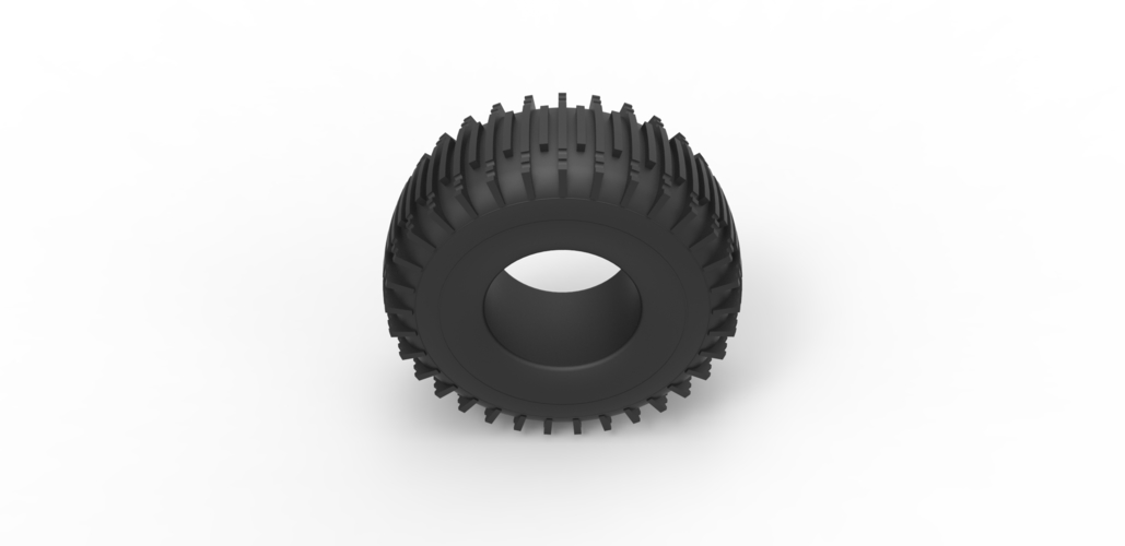 Diecast Trom tire 5 Scale 1 to 25 3D Print 477988