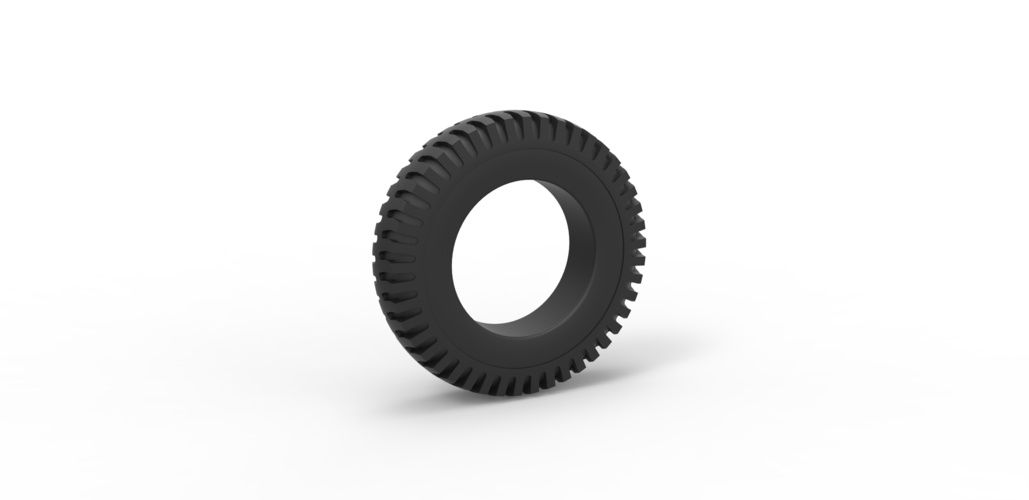 Diecast military tire 7 Scale 1 to 10 3D Print 478110