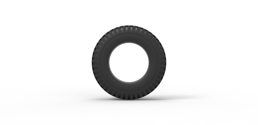 Diecast military tire 7 Scale 1 to 10 3D Print 478114