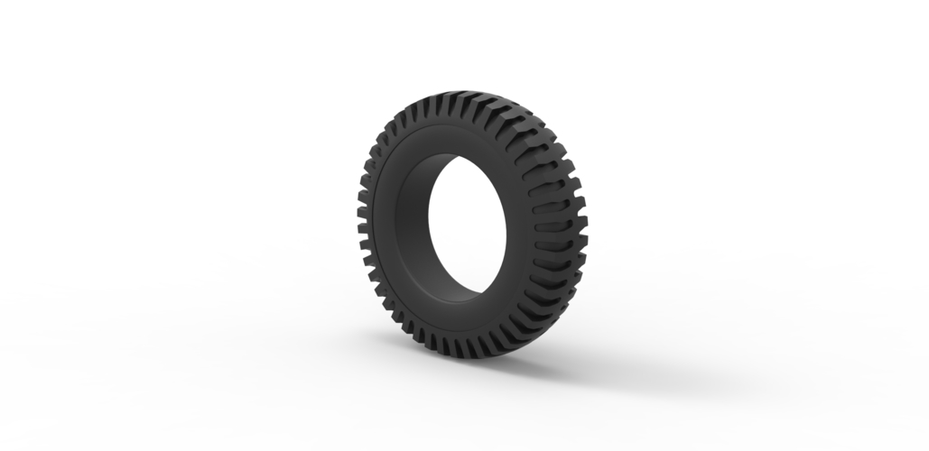 Diecast military tire 7 Scale 1 to 10 3D Print 478116