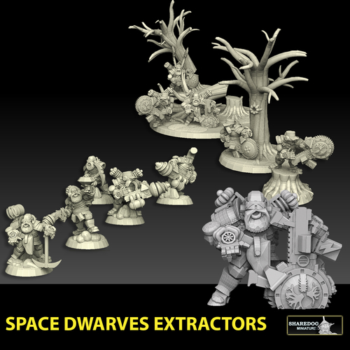 Space Dwarf Extractors Megapack 3D Print 478158