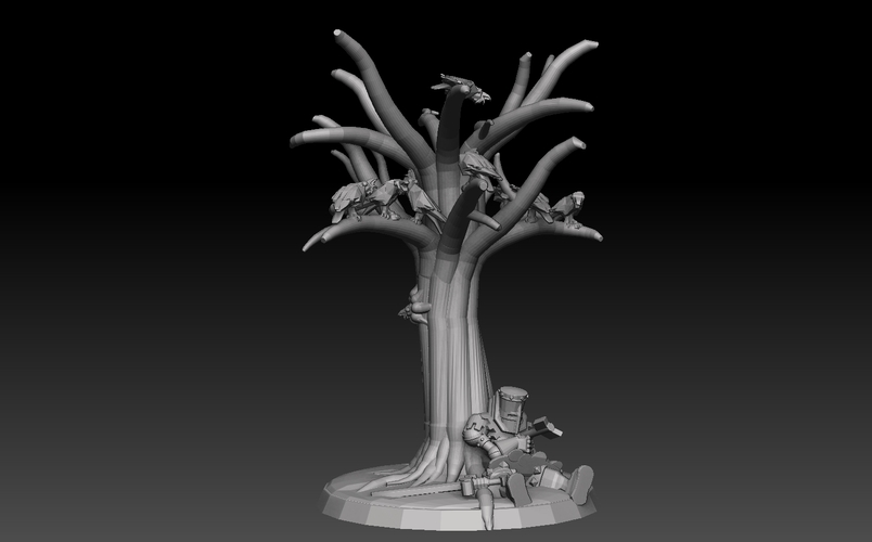 Base Megapack Forest Of The Dead 3D Print 478170