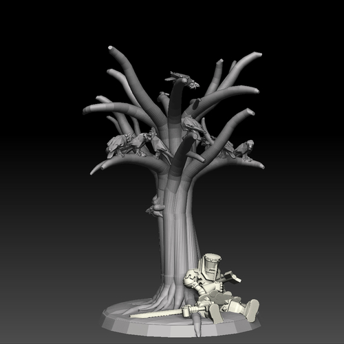 Base Megapack Forest Of The Dead 3D Print 478171