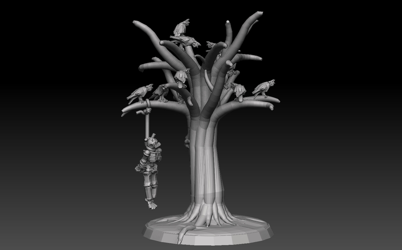 Base Megapack Forest Of The Dead 3D Print 478172