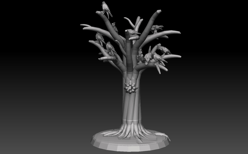 Base Megapack Forest Of The Dead 3D Print 478173