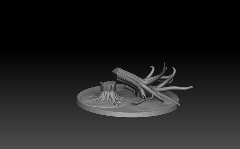 Base Megapack Forest Of The Dead 3D Print 478176