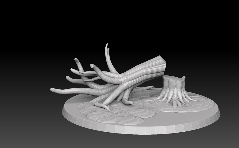 Base Megapack Forest Of The Dead 3D Print 478178