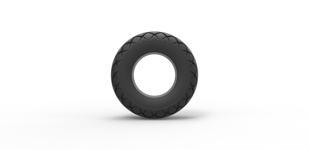Diecast offroad tire 29 Scale 1 to 25 3D Print 478199