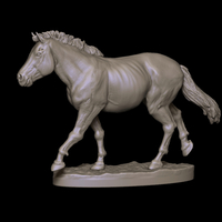Horse 1-6 scale ready to 3D print - STL 3D print model - Thumbnail 2