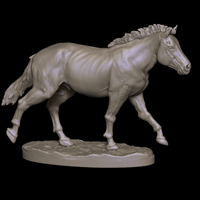 Small Horse 1-6 scale ready to 3D print - STL 3D print model 3D Printing 478212