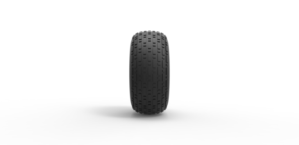 Diecast low pressure tire 5 Scale 1 to 25 3D Print 478225