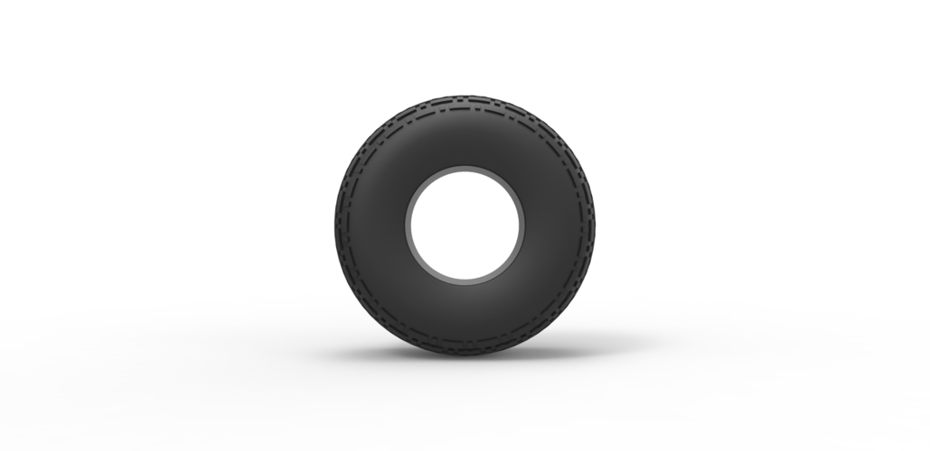 Diecast low pressure tire 5 Scale 1 to 25 3D Print 478226