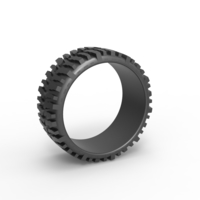 Small Super Swamper Bogger tire Ring 3D Printing 478268