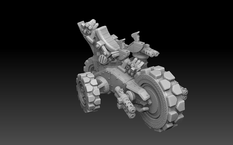 Dwarf Panzer Bike 3D Print 478279