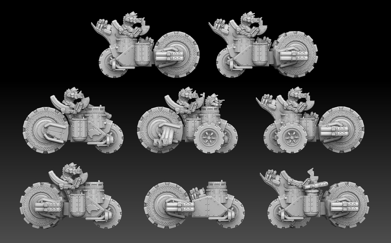 Dwarf Panzer Bike 3D Print 478282