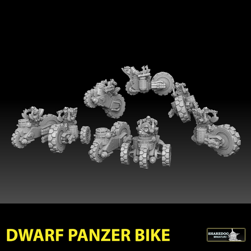 Dwarf Panzer Bike 3D Print 478283