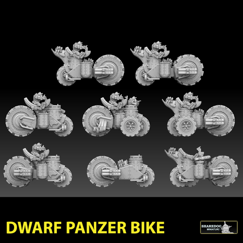 Dwarf Panzer Bike 3D Print 478284