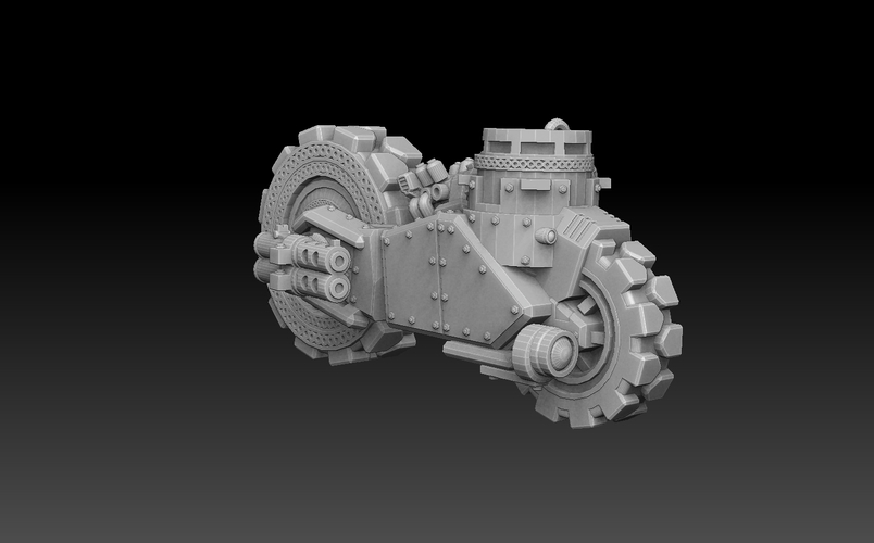 Dwarf Panzer Bike 3D Print 478286