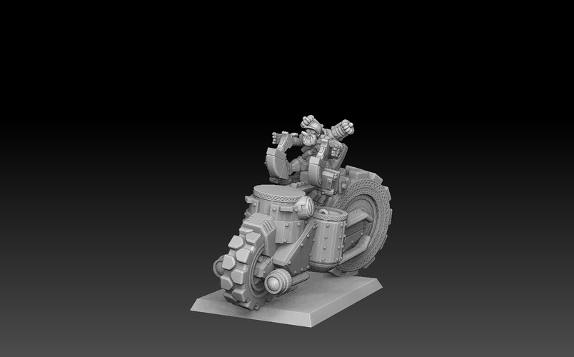 Dwarf Panzer Bike 3D Print 478287