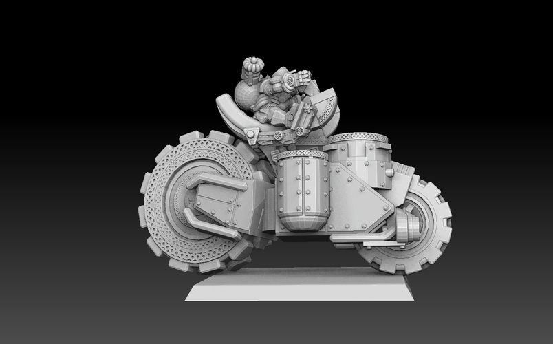 Dwarf Panzer Bike 3D Print 478288