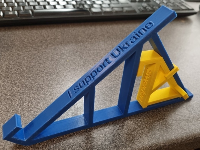 Charity laptop stand