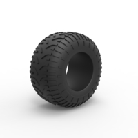 Diecast low pressure tire 6 Scale 1 to 25 - Thumbnail 2