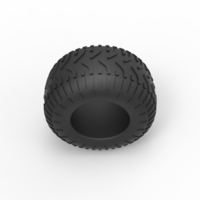 Diecast low pressure tire 6 Scale 1 to 25 - Thumbnail 6